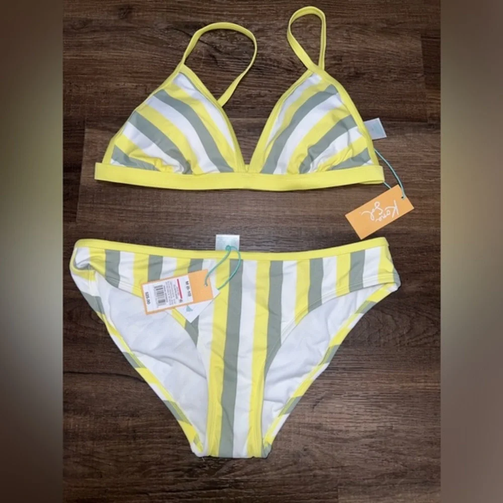 NWT Target Kona Sol Yellow Bikini Set